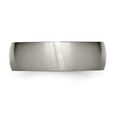 thumbnail image 3 of Chisel Titanium Brushed 7mm Half Round Band, 3 of 7