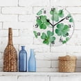 thumbnail image 6 of Dreamtimes St. Patrick S Day Clover Wall Clock, 10 Inch Silent Non Ticking Round Clock Oil Painting Clock Easy to Read Clock for Living Room Bedroom Bathroom Home Decor, 6 of 7