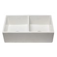 thumbnail image 1 of ALFI Brand AB3318DB-W 33 in. Réversible Double Évier de Cuisine de Ferme en Terre Cuite - Blanc, 1 of 1