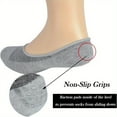 thumbnail image 3 of 6 Pairs No Show Socks for Men, Casual Anti-skid Invisible Cotton Socks, Short Casual No Show Socks Office Stationery & Supplies, 3 of 8