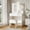 White, variant on Sunvasagoo 42" LED Makeup Vanity Set w/Sliding Mirror, Charging Hub, 2 Drawers & Stool