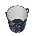 thumbnail image 5 of Uemuo Cartoon Dinosaur Pattern Circular Laundry Hamper Basket with handles,Collapsible laundry basket,Large capacity laundry hamper,Laundry Organizer-Small, 5 of 8