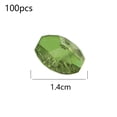thumbnail image 2 of Cuentas octagonales de cristal de 14 mm, atrapasueños de cortina de cristal, piezas de guirnalda de cristal, paquete de 100, 2 of 5
