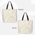 thumbnail image 2 of Fotbe Elegant Gold Leaf Pattern Bolsa Tote con Estampado para Mujer, Bolsos con Cremallera, Bolsa de Hombro Casual de Gran Capacidad con Bolsillos Internos, 2 of 7