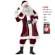 thumbnail image 5 of Disfraz de Papá Noel rojo para adultos, traje de lujo de terciopelo, conjunto de fiesta de Navidad para hombres, familia, Año Nuevo, traje de Papá Noel, navidad, 5 of 6