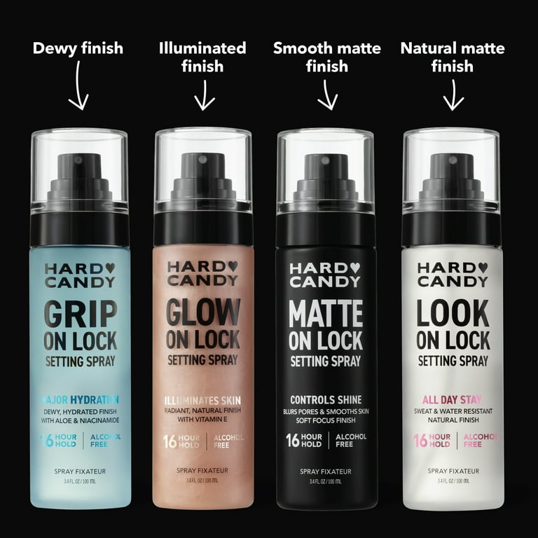 Hard Candy Matte On Lock Setting Spray, Alcohol-Free, 16 Hour Hold