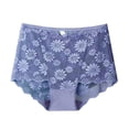thumbnail image 2 of Underwear Women Pack Thong Womens Thin Breathable Mesh Lace Briefs Cropping Hip Lifting Low Waist Underwear Purple XXL, 2 of 3