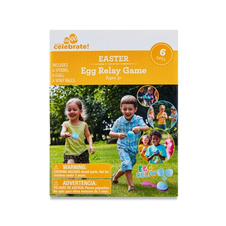 Easter Multicolor Plastic Egg Relay Game Set, 6 Sets, by Way To Celebrate