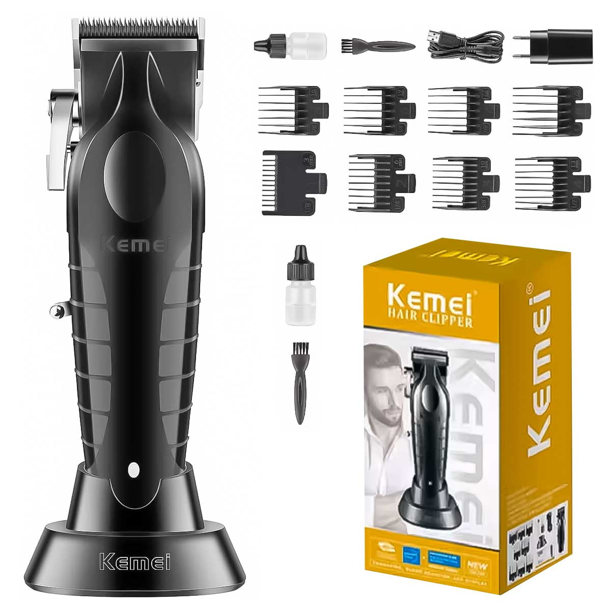 Cortapelo Inalámbrico Profesional Kemei KM-2296: Corte en casa y