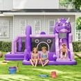 thumbnail image 4 of Yiwa Durable Oxford Dinosaur Bounce House, Inflatable Bouncer with Slide & Water Features, Includes Air Blower for Kids, 4 of 7