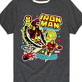 thumbnail image 3 of Marvel Iron Man - Sticker Style - Toddler And Youth Short Sleeve Graphic T-Shirt, 3 of 5