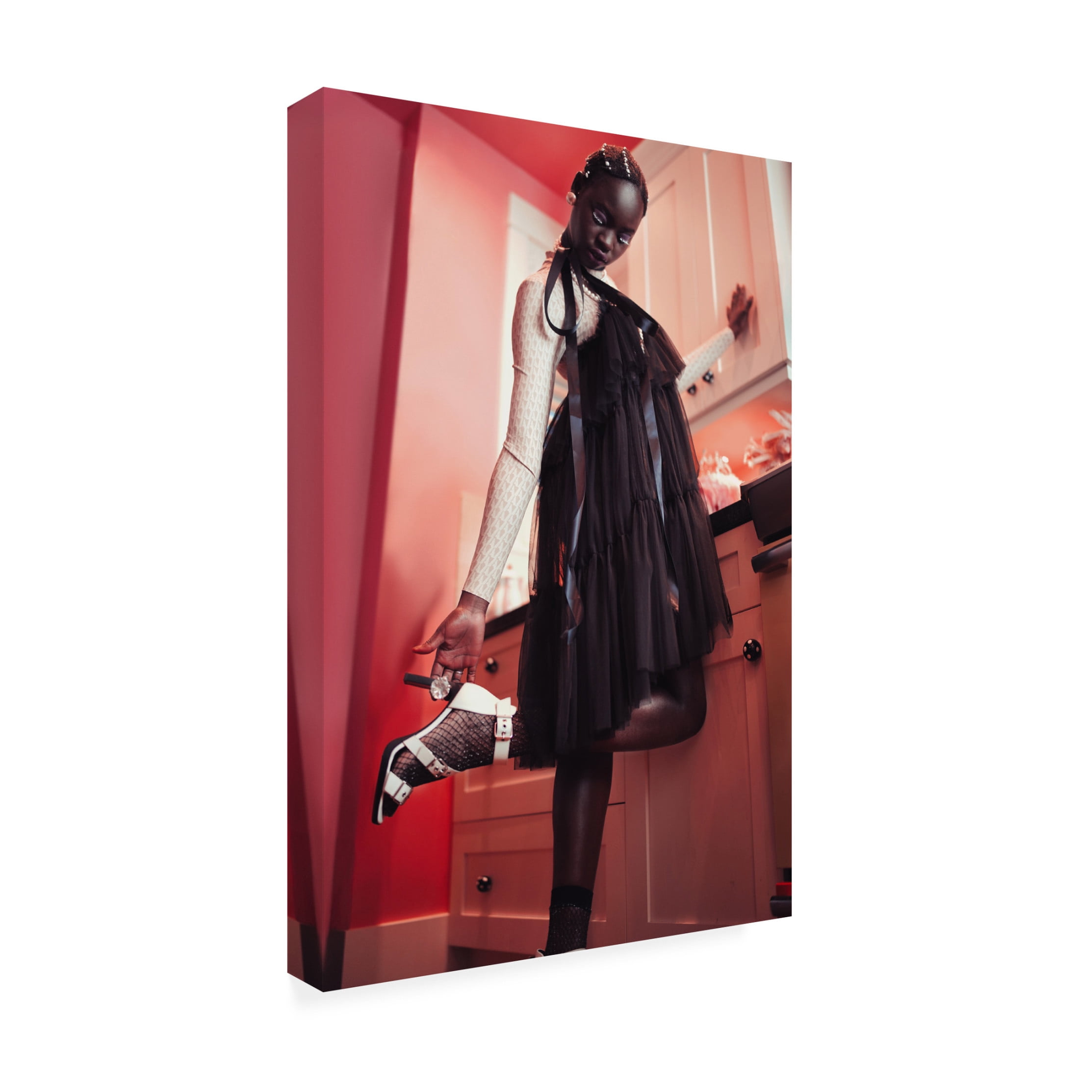 Trademark Fine Art Yasin Hasanian Flamingo Canvas Wall Art