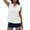 White, variant on Caywon Women's Linen Cotton Solid Color Sleeveless Shirt Collared Button Down Full Placket Design Casual Breathable Blouse for Daily Office Wear