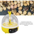 thumbnail image 4 of YISITIAN Egg Incubator, Mini Digital Incubators for, Poultry Hatching Machine with Automatic Temperature Humidity Control, for Hatching Chickens Ducks Pigeons (Manual Turning) CA919-7283, 4 of 9