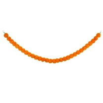HCTSHG Marigold Garland for Decoration, 5 Feet Artificial Marigold Flowers Decorations for Home, Artificial Marigold Heads for Party, Weddings, Halloween