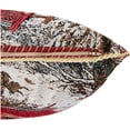 thumbnail image 3 of Violet Linen Seasonal Xmas Christmas Holiday Bliss Pattern, Polyester Tapestry Jacquard , Santa's Sleigh Ride, 18 Inch x 18 Inch, Decorative Throw Pillow Cover, 3 of 5