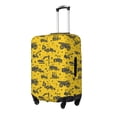 thumbnail image 2 of Haiem Vintage Excavator Luggage Cover Printed Suitcase Covers for Luggage Elastic Washable Suitcase Protector Fits 18-32 Inch Luggage-Medium, 2 of 9