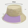 thumbnail image 6 of Solid Color Flat Dome Breathable Lining Windproof Buckle Fisherman Hat Unisex Wide Brim Sun Bucket Hat Fashion Accessories, 6 of 7