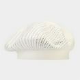 thumbnail image 2 of Hontri Berets Hats Women in Sale, Women's Solid Color Retro Knitted Beret Autumn and Winter Hot Diamond Warm Wool Beret White, 2 of 3