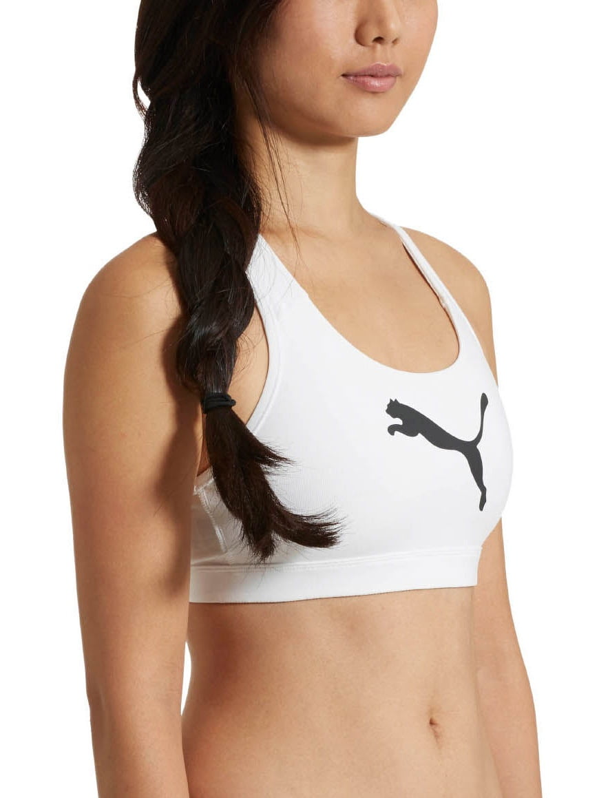 Puma Training PWR Shape Forever Logo Women's Bra Top White/Black