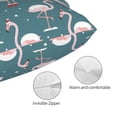 thumbnail image 3 of Fotbe Flamingo Funda de Almohada Decorativa Estilo Occidental, Lujo en Algodón, Fundas para Almohadas King, Cojín Estampado para Decoración del Hogar-20"x30", 3 of 6