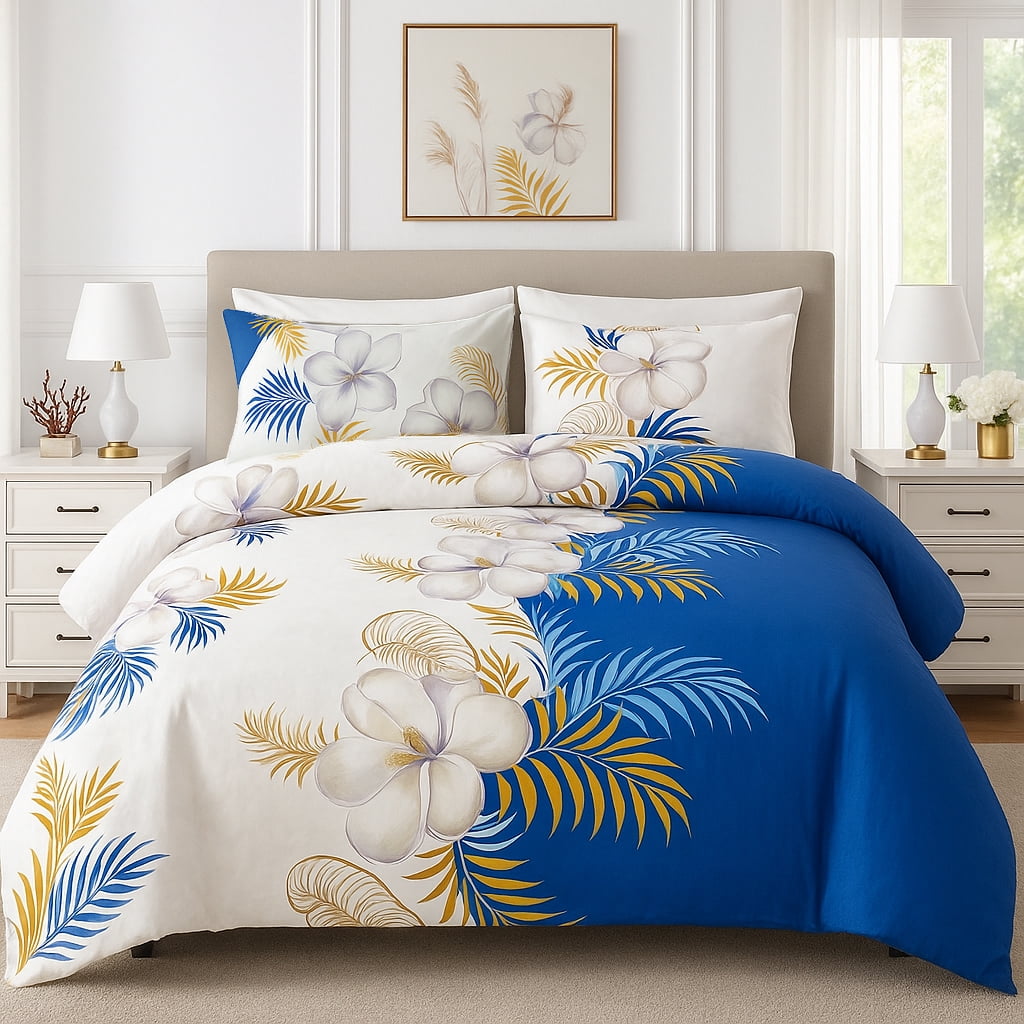3-Piece Floral Duvet Cover Set