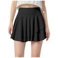 thumbnail image 1 of Falda pantalón para mujer Sun Skort Ice Cool Blocking: falda de tenis 2 en 1, secado rápido, UPF50+; deportiva/fitness (tallas S-XL)., 1 of 5