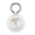 thumbnail image 5 of 10pcs Pearl Beads Charms Pendant for Earrings Jewelry Making Findings 8mm, 5 of 8
