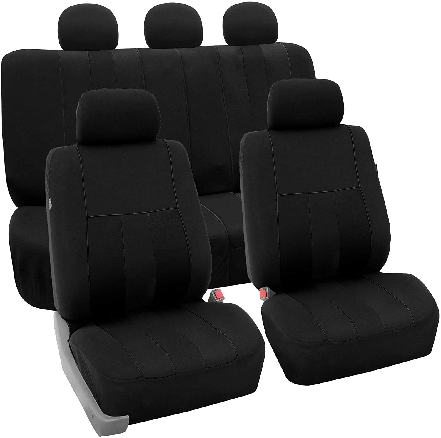 Airbag Compatible and Split Bench Black FH Group FB036BLACK115 Seat Cover 