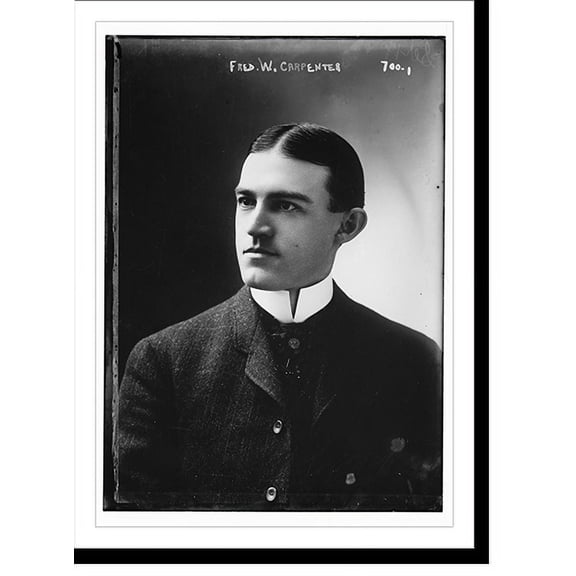 Historic Print, Fred W. Carpenter, portrait bust, 18" x 24"