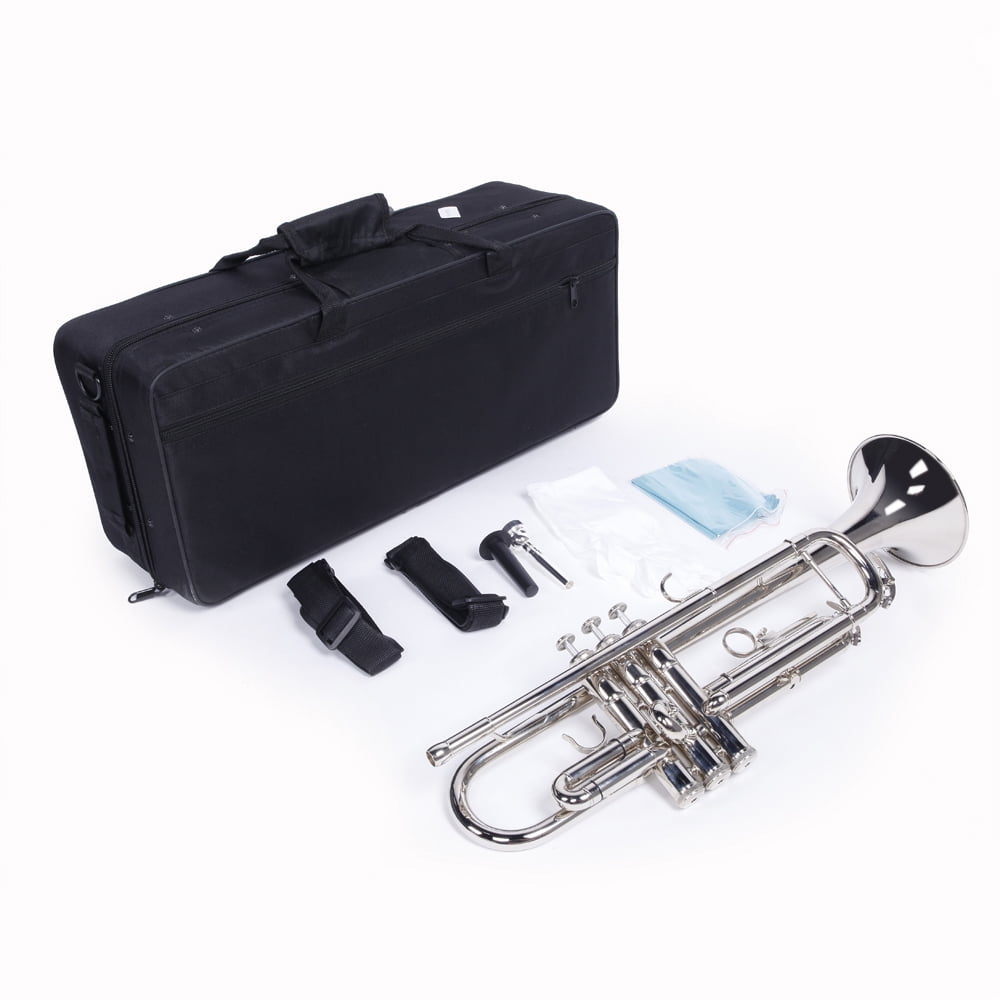 Trumpet Set for Students Beginner Bb Standard Brass Instrument ,DFITO Trumpet  with Mouthpiece Gloves Set