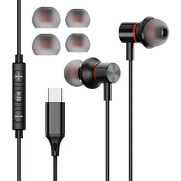 2022 Upgraded USB Earbuds with USB to C Adapter 2 in 1 USB C USB A Headphones Compatible with PC Computers Mac Walmart