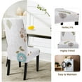 thumbnail image 5 of Printed Dining Room Chair Covers Set of 4, Stretch Kitchen Chair Covers Washable Parsons Chair Slipcover Removable Dining Chair Protectors for Hotel,Ceremony(Autumn Leaves), 5 of 6