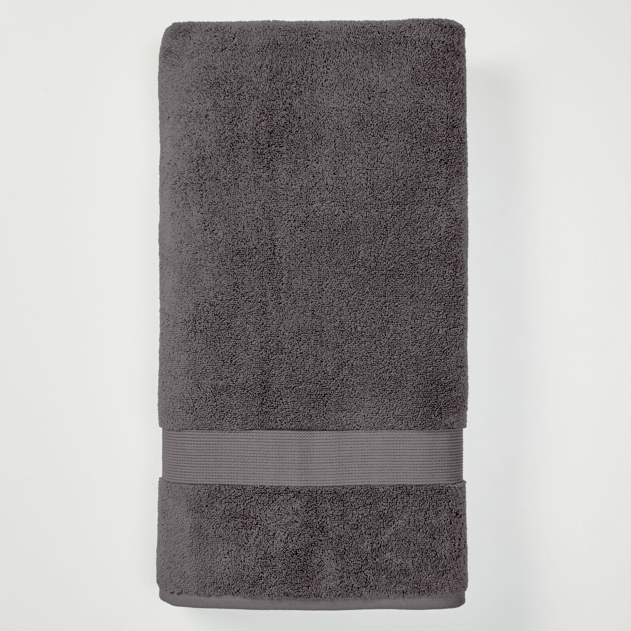 Better Homes & Gardens Signature Soft Solid Cotton 2 Piece Bath Sheet Set,Grey Flannel