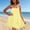 *Yellow, variant on ClodeEU Women's Summer Spaghetti Strap Tiered Mini Dress, Sleeveless Flowy Casual Sundress Black,Women's Plus L