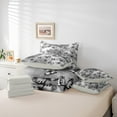 thumbnail image 6 of Castle Fairy Flying Butterlies 7-Piece Twin Bedding Sets for Teenager Boy Girl,Black Grey Bedding Comforter Set,Abstract Gradient Breathable Sheet Sets,Super Cozy Room Decor, 6 of 8