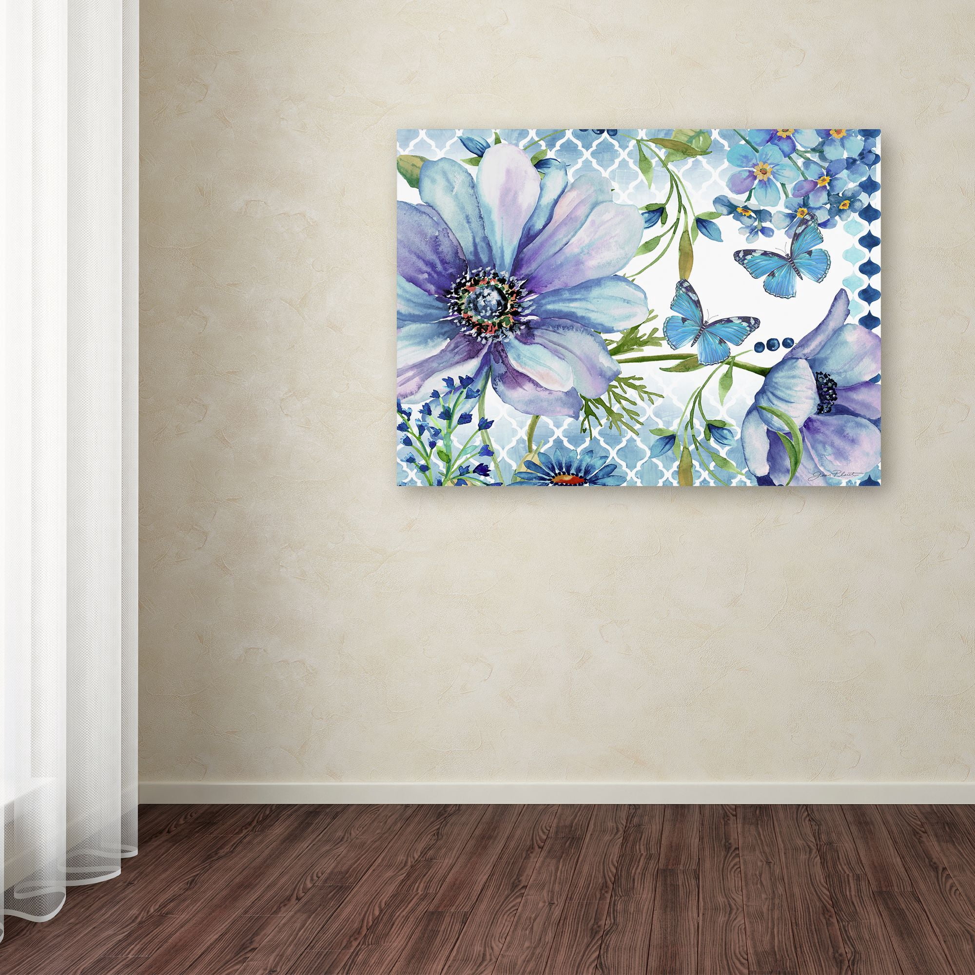 Trademark Fine Art 'Sheila's Lovely Garden' Canvas Art by Jean Plout