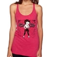 thumbnail image 1 of Wild Bobby Betty Boop Sugar and Spice Wink Betty Boop Tri-Blend Racerback Tank Top, Shocking Pink, Large, 1 of 5