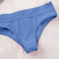 thumbnail image 4 of Sunvit-Panties Womens Low-Rise Bikini Briefs with LOVE Waistband - Nylon Spandex, Comfortable All-Day Wear, Blue Color, Size XL, 4 of 7