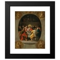 thumbnail image 2 of Frans Francken the Younger 15x18 Black Modern Framed Museum Art Print Titled - The Last Supper (In a Painted Oval), Godfather and the Four Evangelists (Painted En Grisaille in the Corners), 2 of 5