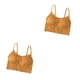 thumbnail image 2 of Sujetador sin mangas Qarigey lencería Sexy Bralette corto Naranja 2Conjunto, 2 of 6