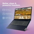 thumbnail image 2 of Lenovo Ideapad 3 15.6" FHD Laptop, AMD Ryzen 5 5500U, 8GB RAM, 256GB SSD, Windows 11 Home, Abyss Blue, 82KU01RJUS, 2 of 13