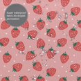 thumbnail image 3 of Honeii Strawberries Print Shower Curtain 72x72in,Bathroom Curtain,Waterproof Fabric Shower Curtain Set with Hooks, 3 of 5