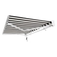thumbnail image 6 of Awntech 18 Ft Destin Left Motorized Heavy Duty Patio Retractable Awning with Protective Hood (216in x 10.38in x 120in), Black/White Stripe, 6 of 8