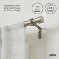 thumbnail image 5 of Umbra Cappa Expandable Single Curtain Rod 36-66", 5 of 9