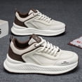 thumbnail image 3 of Men'S Korean-Style Minimalist White Casual Sneakers Soft Cushioned Lightweight Shoes for Daily Commuting | 2026 All-Season New Arrival Mesh Upper, Versatile Trendy Footwear,  Campus and Urban Year-Ro, 3 of 6