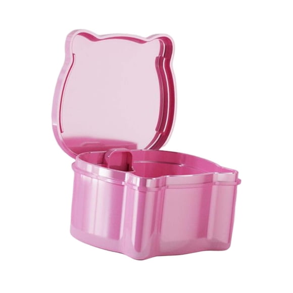 Estuche de almacenamiento Fernando Estuche para dentadura a prueba de fugas Rosa
