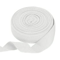 Uxcell Cotton Twill Tape Ribbon 1" 11 Yard Herringbone Webbing Tape, White