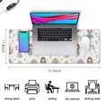 thumbnail image 5 of Long Mouse Pads for Desk,Colorful Princess Castle Pattern Desk Mats on Top Of Desks, Desk Mouse Pad Extra Large with 3mm Non-Slip Base and Stitched Edge for Gaming,Office,Work,Home 31.5"x11.8", 5 of 6