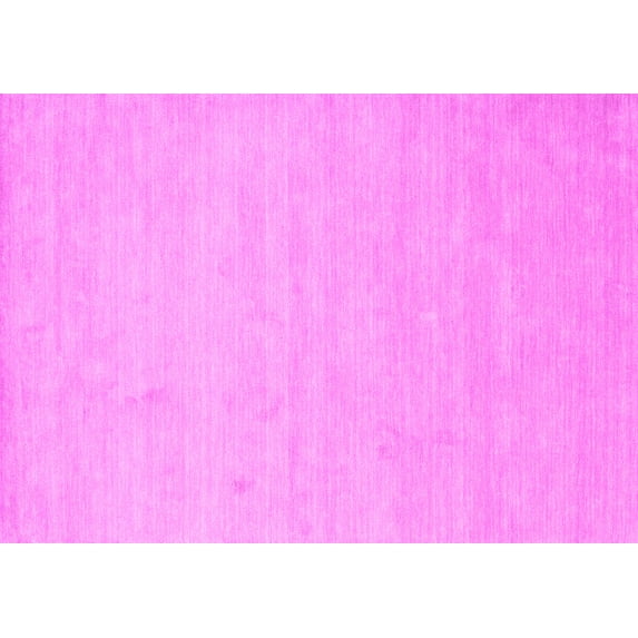 Ahgly Company Indoor Rectangle Solid Pink Modern Area Rugs, 8' x 12'